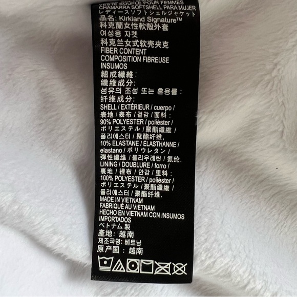 Kirkland Ladies' Softshell Jacket White Fleece-Lined Women's size Medium - Picture 5 of 7